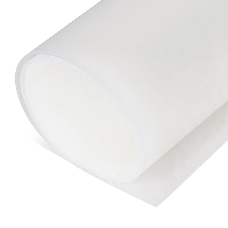 Exactly Rubber - Translucent Silicone Sheet, 50A Durometer Rubber Sheet, Semi Clear Silicone, Resistant -80 to 450°F, Food-Grade Silicone Placemat, 450% Elongation, Made in The USA, 1/32 x 12” x 18” - Image 1